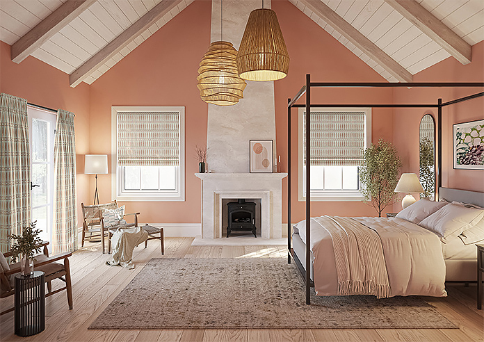 Nazca, Rose Gold - Roman Blind - Image 8